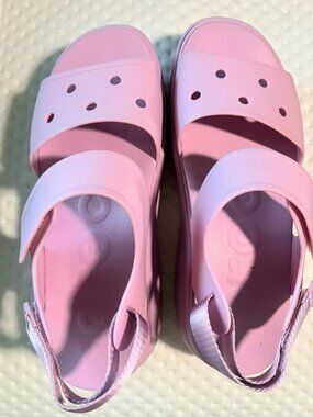CROC Pink Sandals for women Size 11